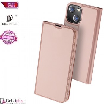 Dux Ducis dirbtinės odos atverčiamas dėklas - rausvas (telefonui Apple Iphone 13 Mini) Dux Ducis dirbtinės odos atverčiamas dėklas - rausvas (telefonui Apple Iphone 13 Mini)